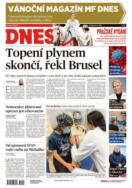 MF DNES - 16.12.2021