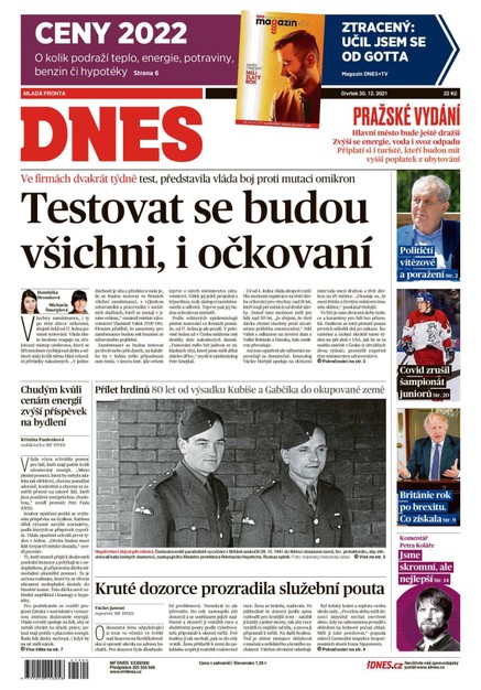 MF DNES - 30.12.2021