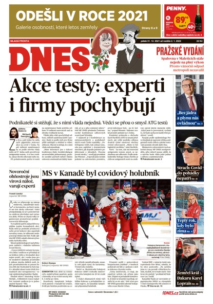 MF DNES - 31.12.2021