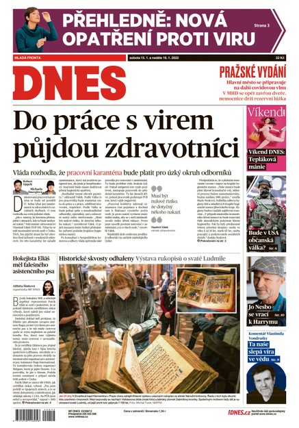 MF DNES - 15.1.2022