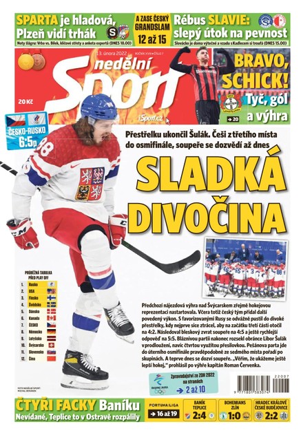 Nedělní Sport - 13.2.2022