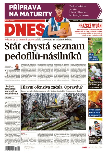 MF DNES - 20.4.2022