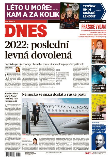MF DNES - 21.4.2022