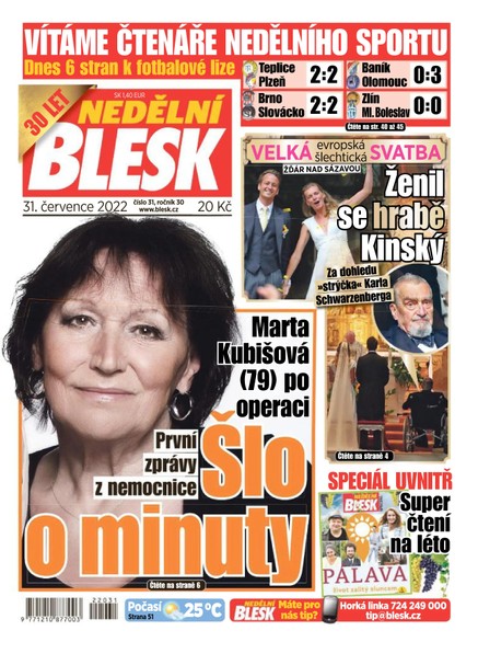 NEDĚLNÍ BLESK - 31.7.2022