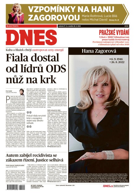 MF DNES - 27.8.2022