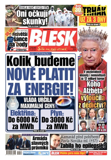 BLESK - 13.9.2022