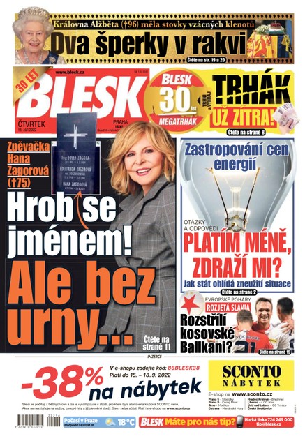 BLESK - 15.9.2022