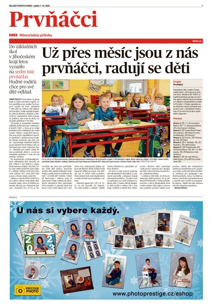 MF DNES extra Jižní Čechy - 7.10.2022