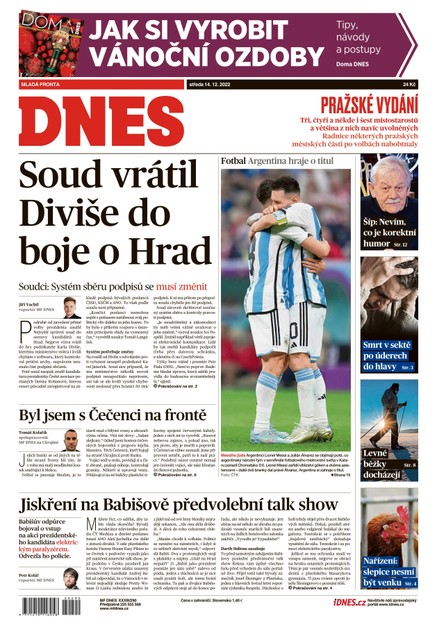 MF DNES - 14.12.2022