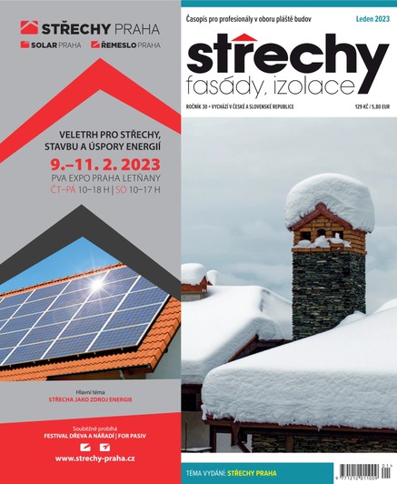 Střechy, Fasády, Izolace 1/2023