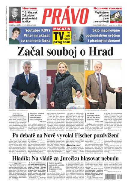 Deník Právo - 14.1.2023