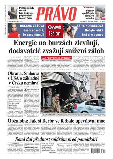 Deník Právo - 19.1.2023