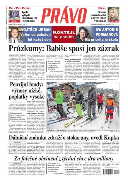 Deník Právo - 23.1.2023