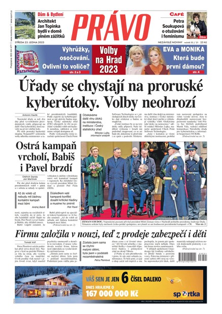 Deník Právo - 25.1.2023