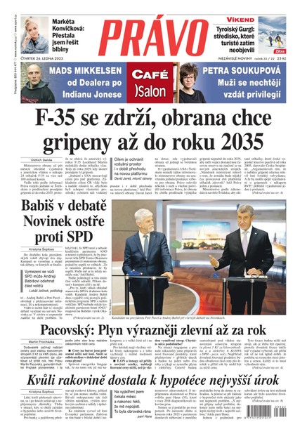 Deník Právo - 26.1.2023