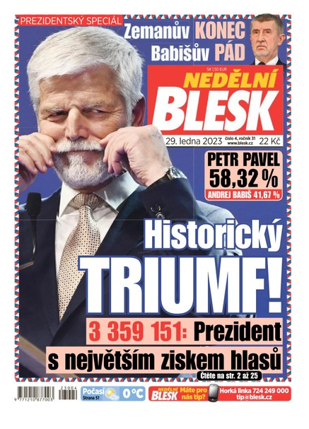 Nedělní Blesk - 29.1.2023