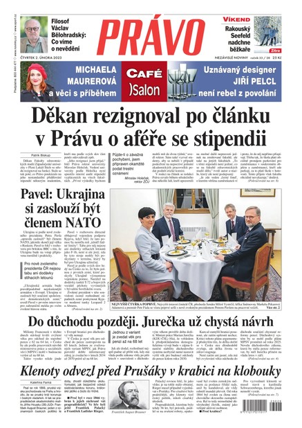 Deník Právo - 2.2.2023