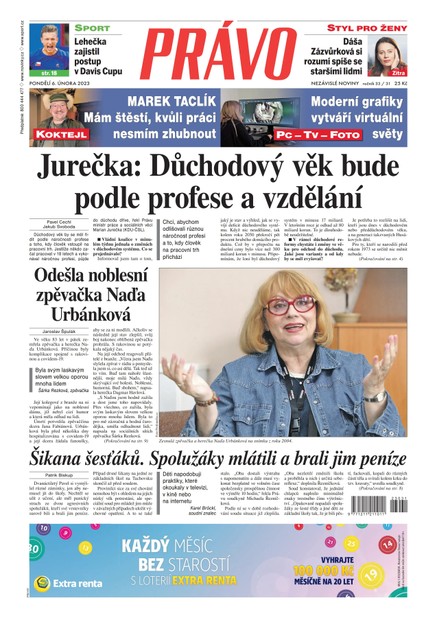 Deník Právo - 6.2.2023