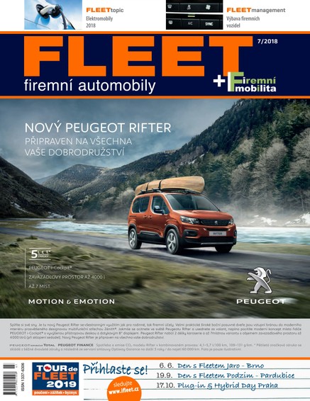 FLEET firemní automobily 7/2018