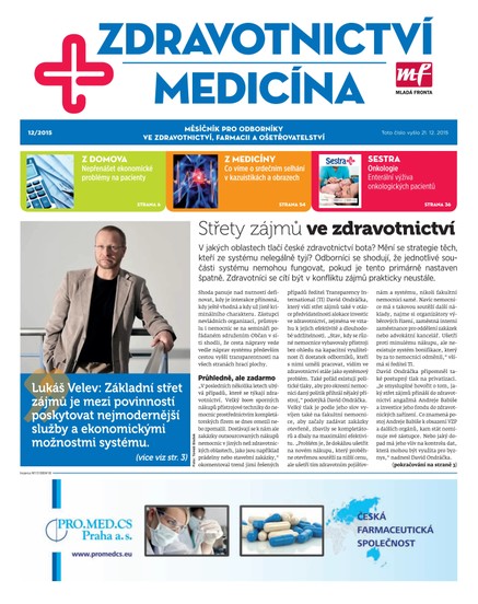 Zdravotnictví a medicína 12/2015