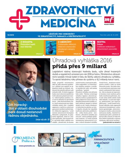 Zdravotnictví a medicína 10/2015