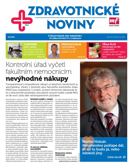 Zdravotnictví a medicína 16/2013