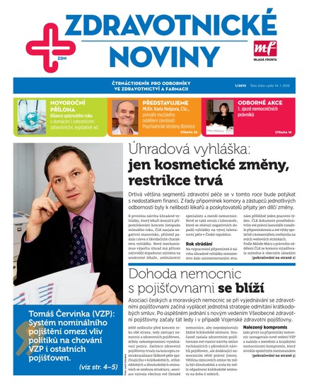 Zdravotnictví a medicína 01/2013