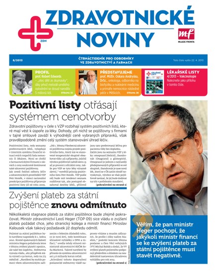 Zdravotnictví a medicína 08/2013