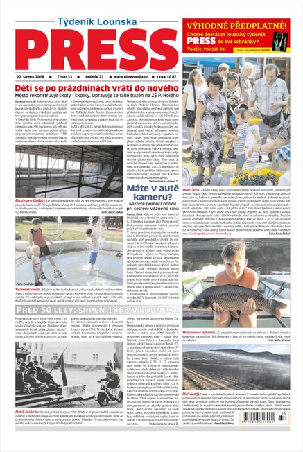 Lounský press 33/2018