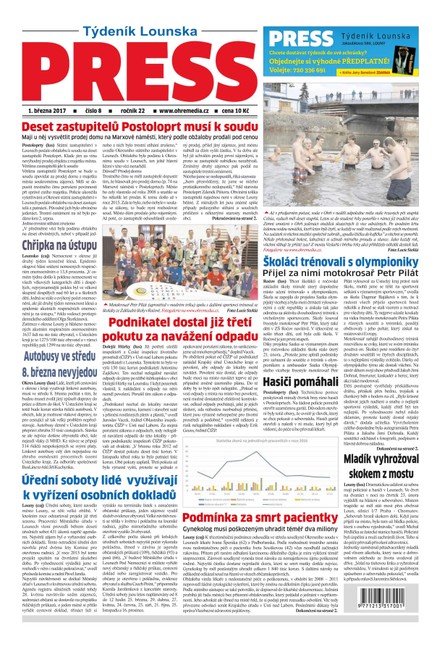 Lounský press 8/2017