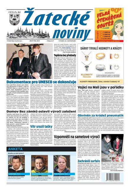 Žatecké noviny 47/2015