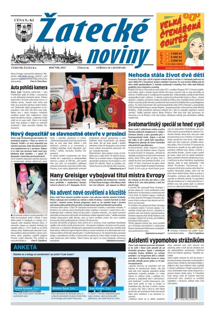Žatecké noviny 46/2015