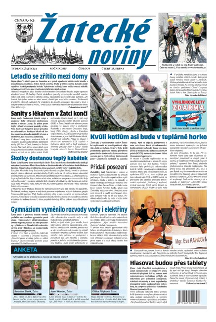 Žatecké noviny 34/2015