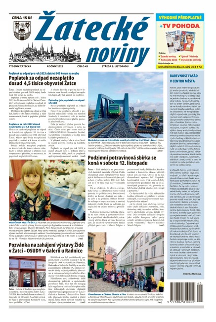 Žatecké noviny 45/2022