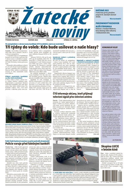 Žatecké noviny 35/2022