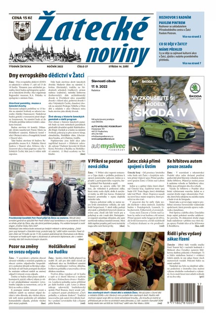 Žatecké noviny 37/2022