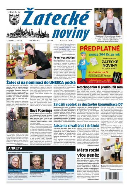 Žatecké noviny 5/2016