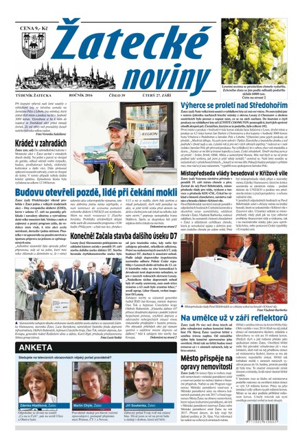 Žatecké noviny 39/2016