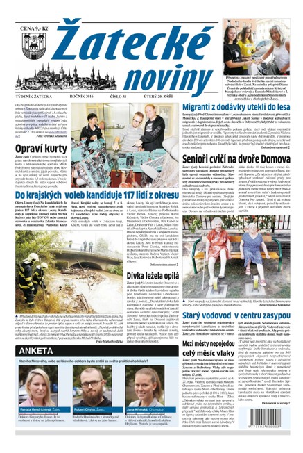 Žatecké noviny 38/2016