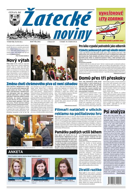 Žatecké noviny 29/2016