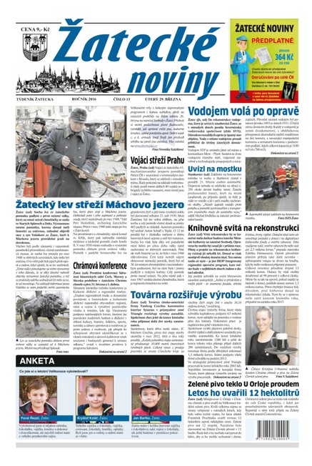 Žatecké noviny 13/2016