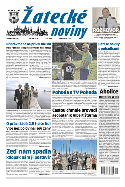 Žatecké noviny 38/2019