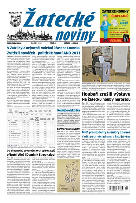Žatecké noviny 40/2018
