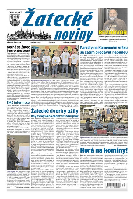 Žatecké noviny 38/2018