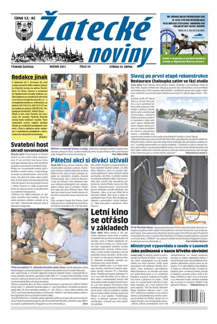 Žatecké noviny 34/2021