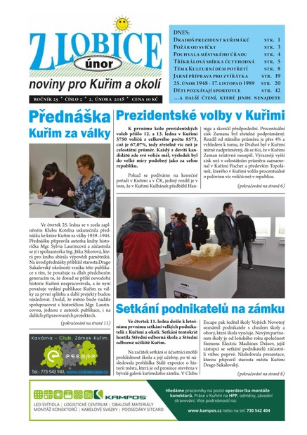 Zlobice – noviny pro Kuřim a okolí  2/2018