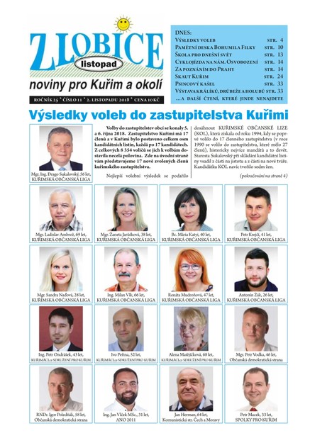 Zlobice – noviny pro Kuřim a okolí  11/2018