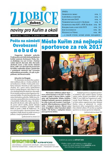 Zlobice – noviny pro Kuřim a okolí  4/2018