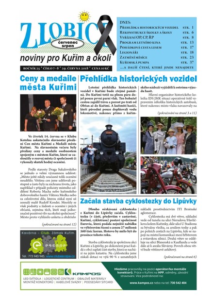 Zlobice – noviny pro Kuřim a okolí  7-8/2018