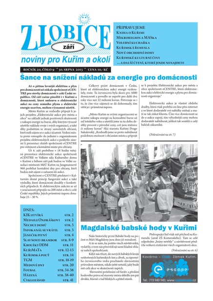 Zlobice – noviny pro Kuřim a okolí  Zlobice - noviny pro Kuřim a okolí 9/2013
